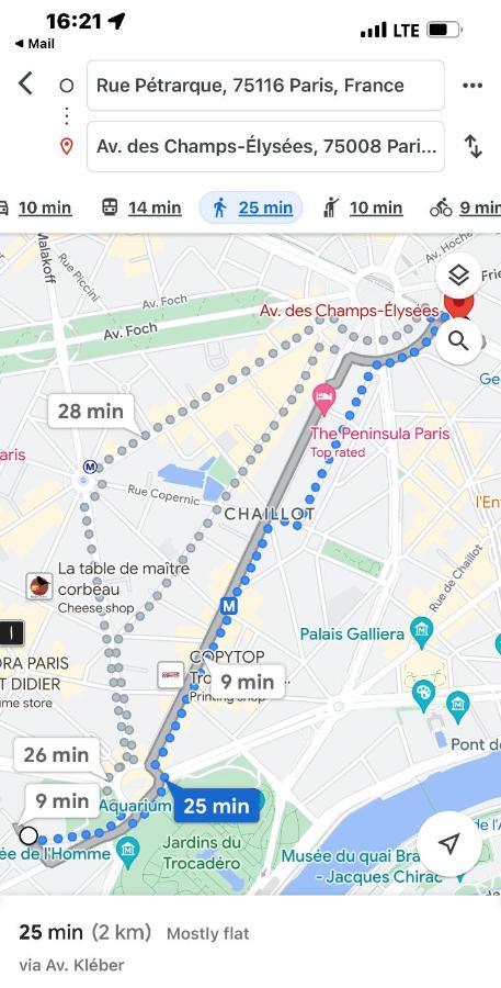 Apartamento T2 Trocadero Tour Eiffel París Exterior foto